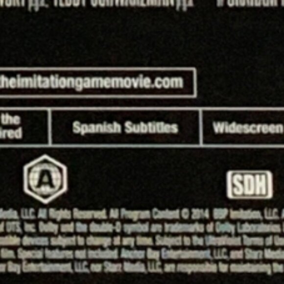 The Imitation Game Blu-ray + Digital HD 8 Academy Award Nom Drama Region 1 NEW - Picture 8 of 9